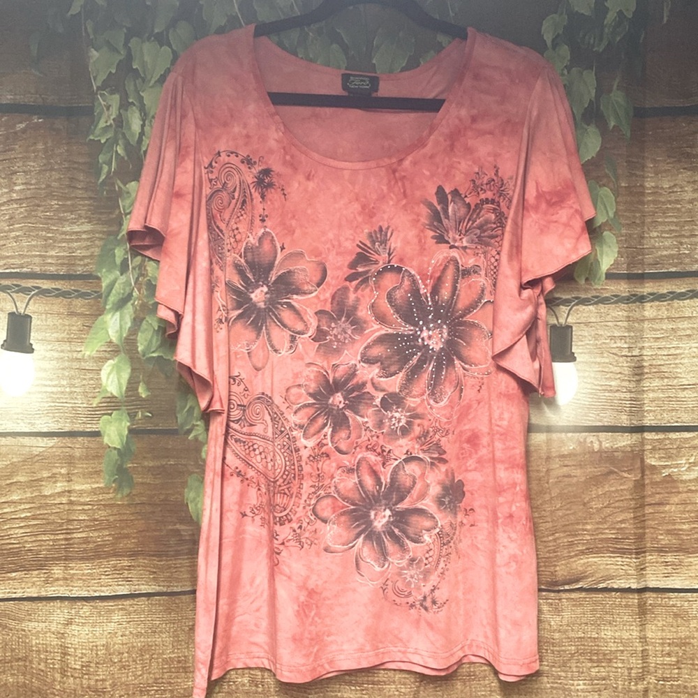 Flutter Sleeve Top Large Shannon Ford New York
